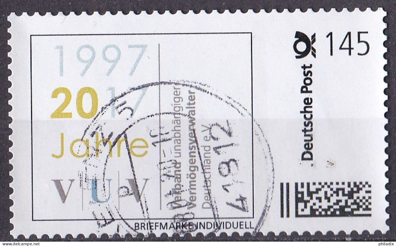 BRD Privatpost Individuell (145) 20 Jahre VUV O/used (A4-31) - Privées & Locales