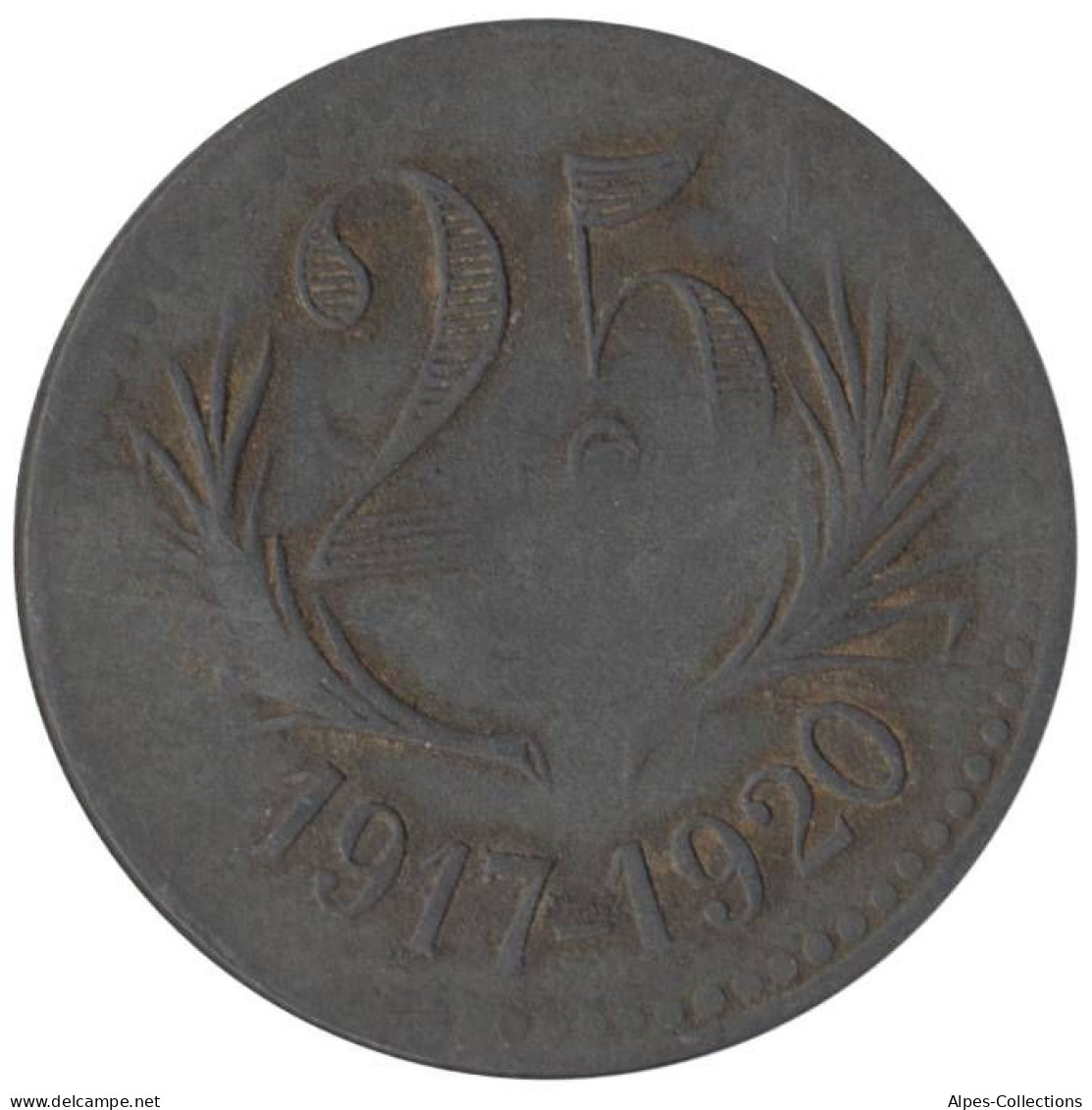 HERAULT - 02.04 - Monnaie De Nécessité - 25 Centimes 1917-1920 - Monétaires / De Nécessité