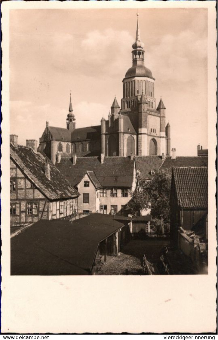 ! Photo, Fotokarte Aus Stralsund, Marienkirche, 1937 - Stralsund