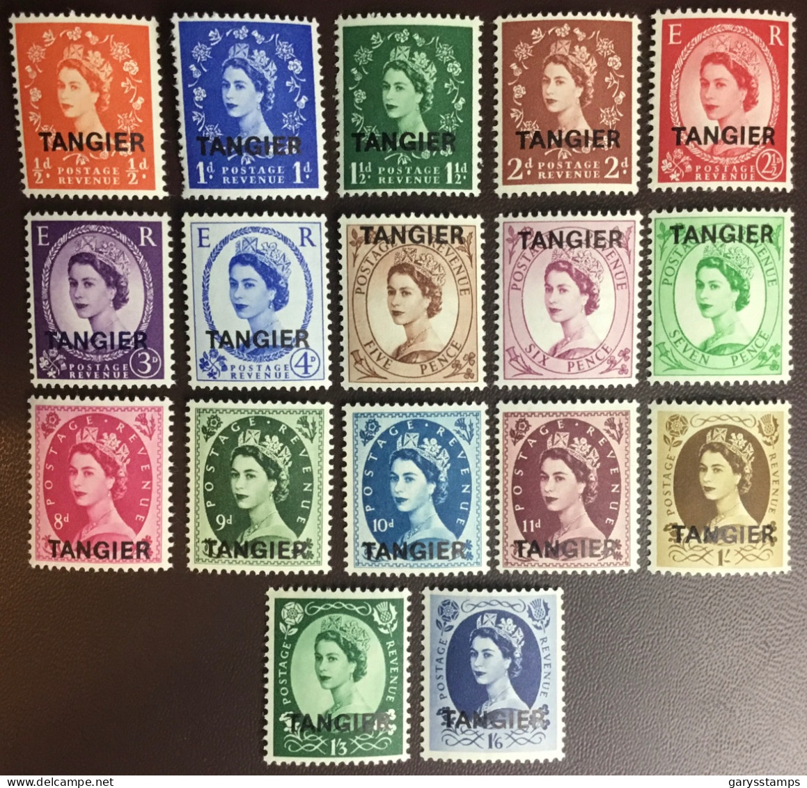 Morocco Agencies Tangier 1952-54 Definitives Set MNH - Bureaux Au Maroc / Tanger (...-1958)
