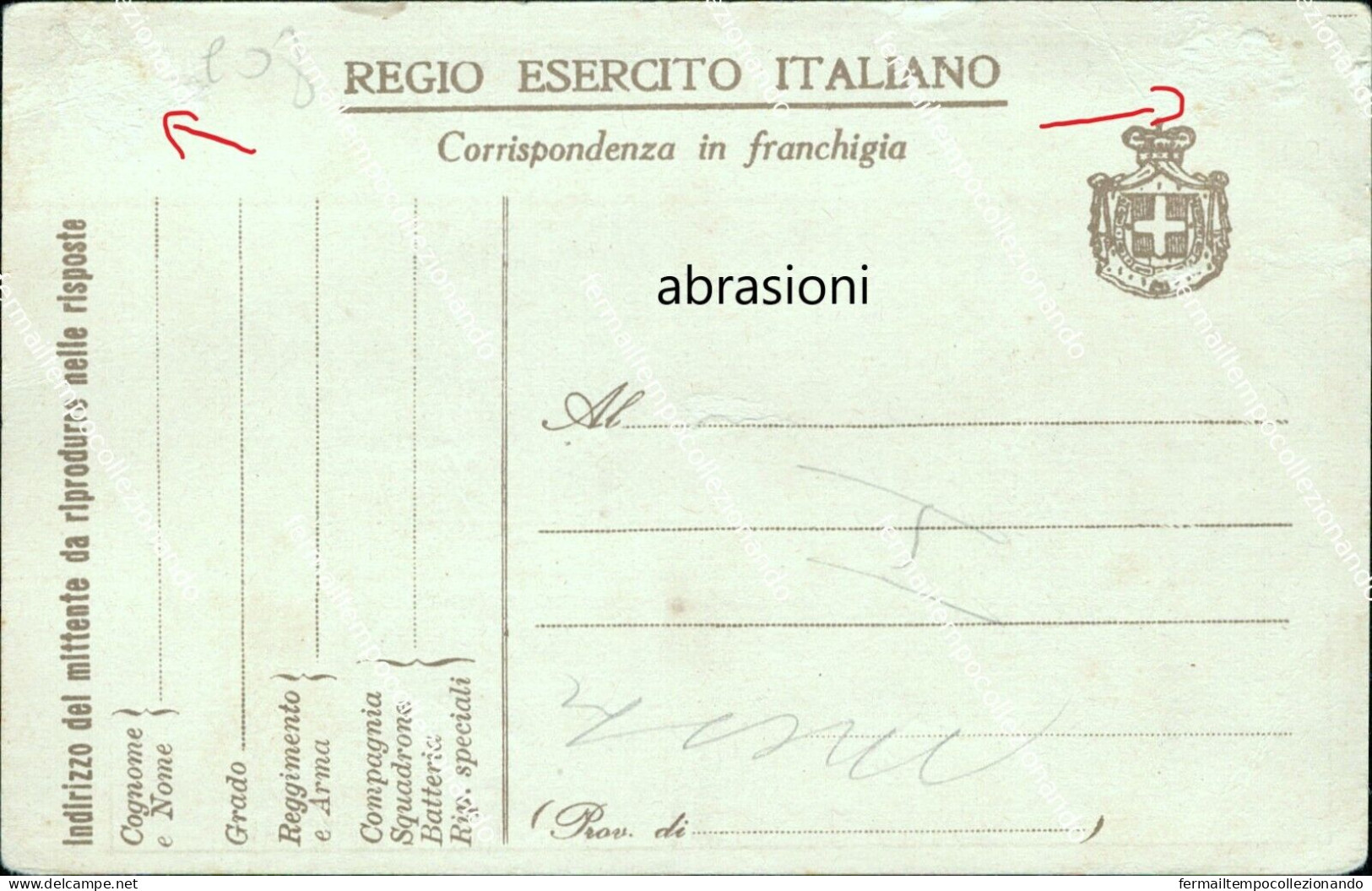 Co8 Cartolina Militare  In Franchigia Illustratore Mazzoni  Www1 Vedi Retro - Portofreiheit