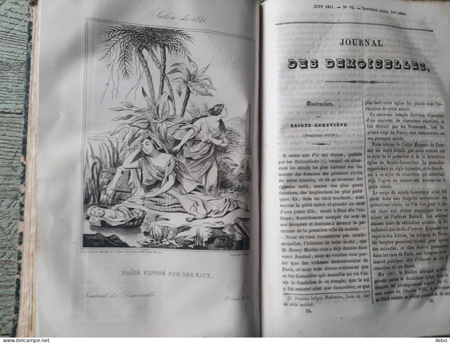 journal des demoiselles 1841 planches dépliantes broderie canevas romans musique gravures mode