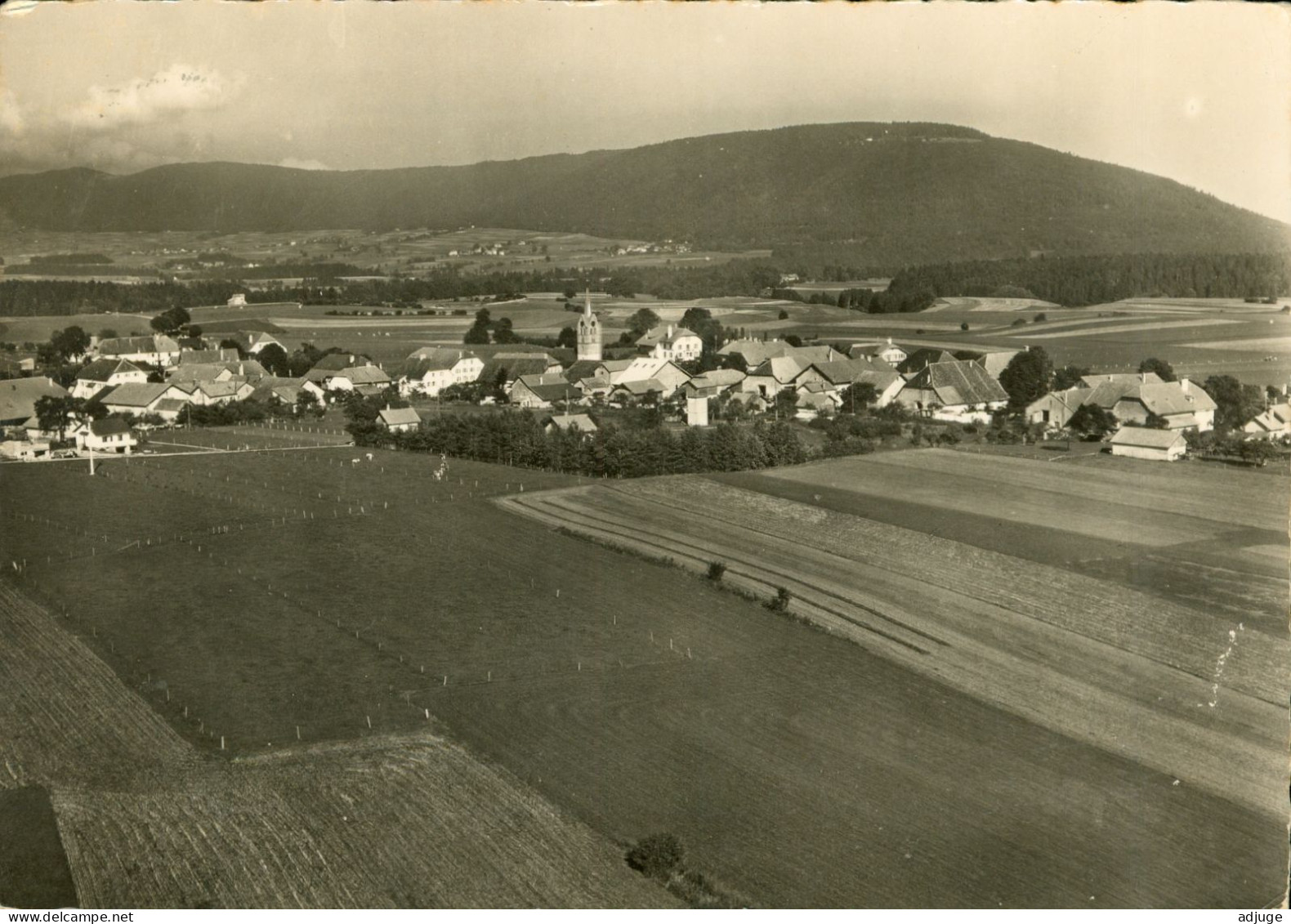 CPSM-Suisse- COFFRANE - Vue Aérienne - Années 60- **2scans - Autres & Non Classés