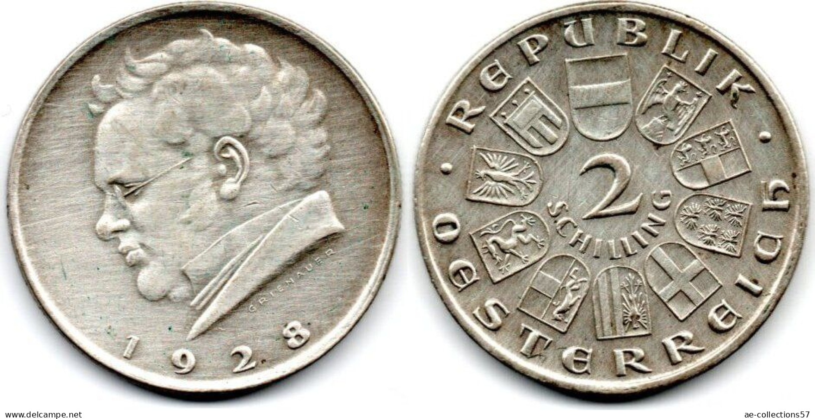 MA //  33046  //   Autriche 2 Schilling 1928   --   TTB - Austria