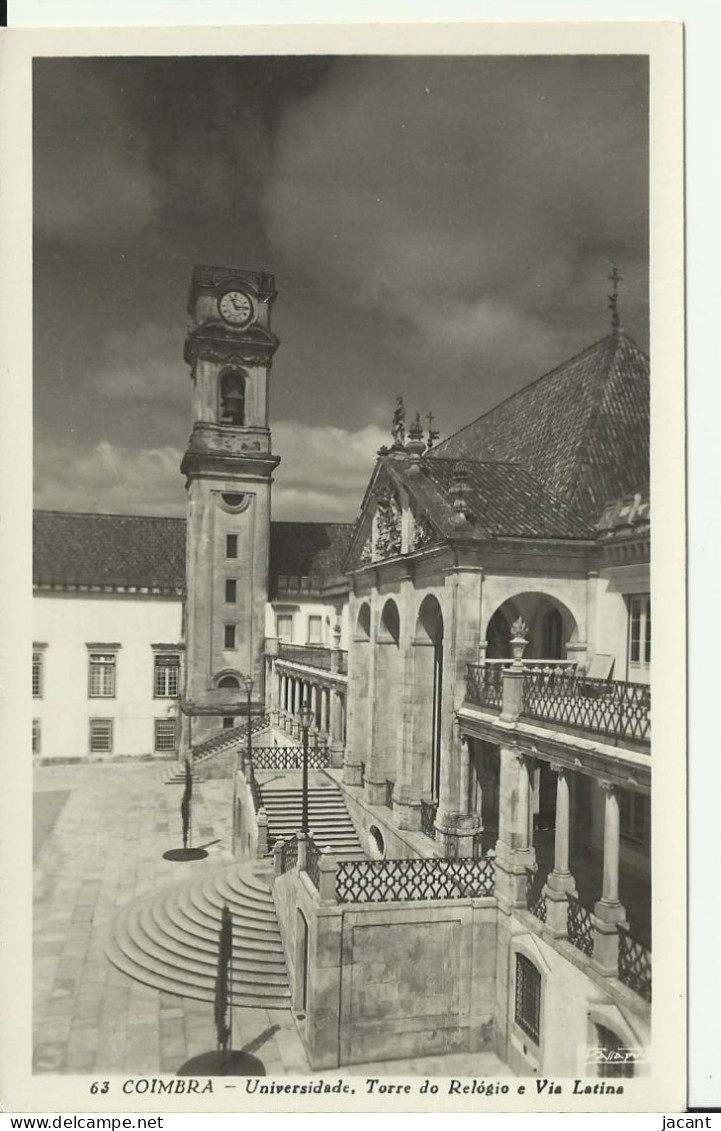 Portugal - Coimbra - Universidade - Torre Do Relógio E Via Latina - Loty Passaporte - Coimbra