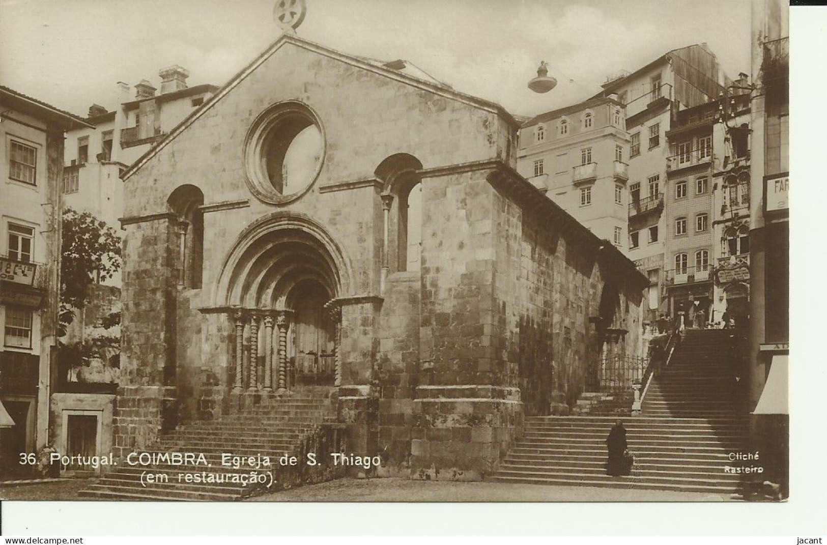 Portugal - Coimbra - Egreja De S. Thiago Em Restauração - Coimbra