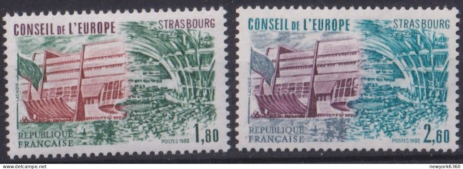 1982 FRANCE SERVICE N** 73 74 MNH - Neufs