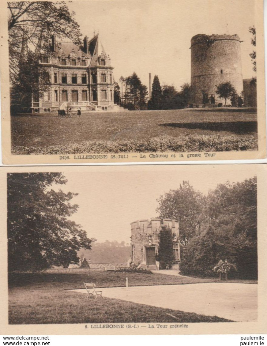 CPA   76   L 56  LILLEBONNE     CHATEAU ET TOUR   1949 - Lillebonne