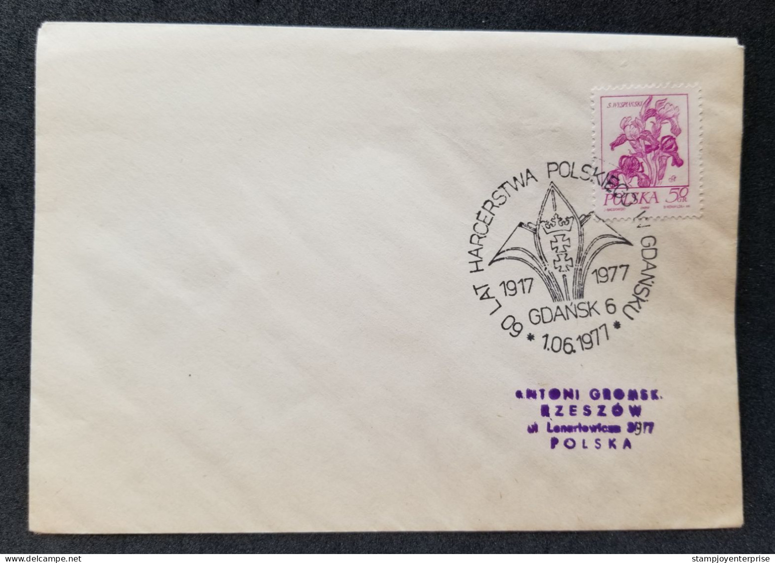 Poland 60 Years Of Scouting 1977 Scout Jamboree Scouts (FDC) - Cartas & Documentos