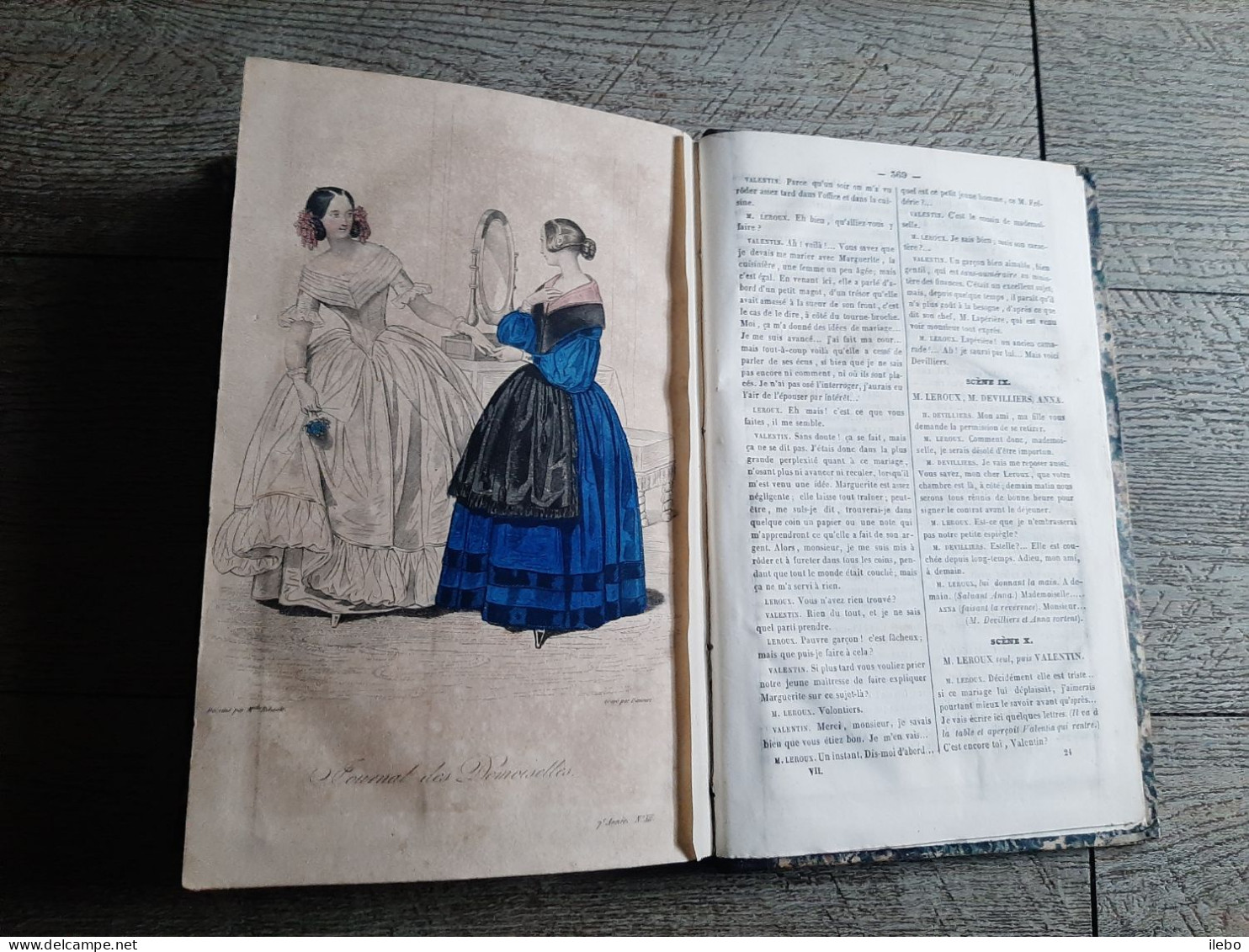 journal des demoiselles 1840 planches dépliantes broderie canevas romans musique gravures mode