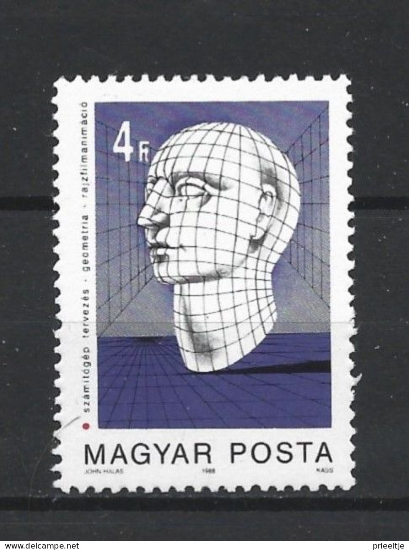 Hungary 1988 Computer Art Y.T. 3164 (0) - Used Stamps