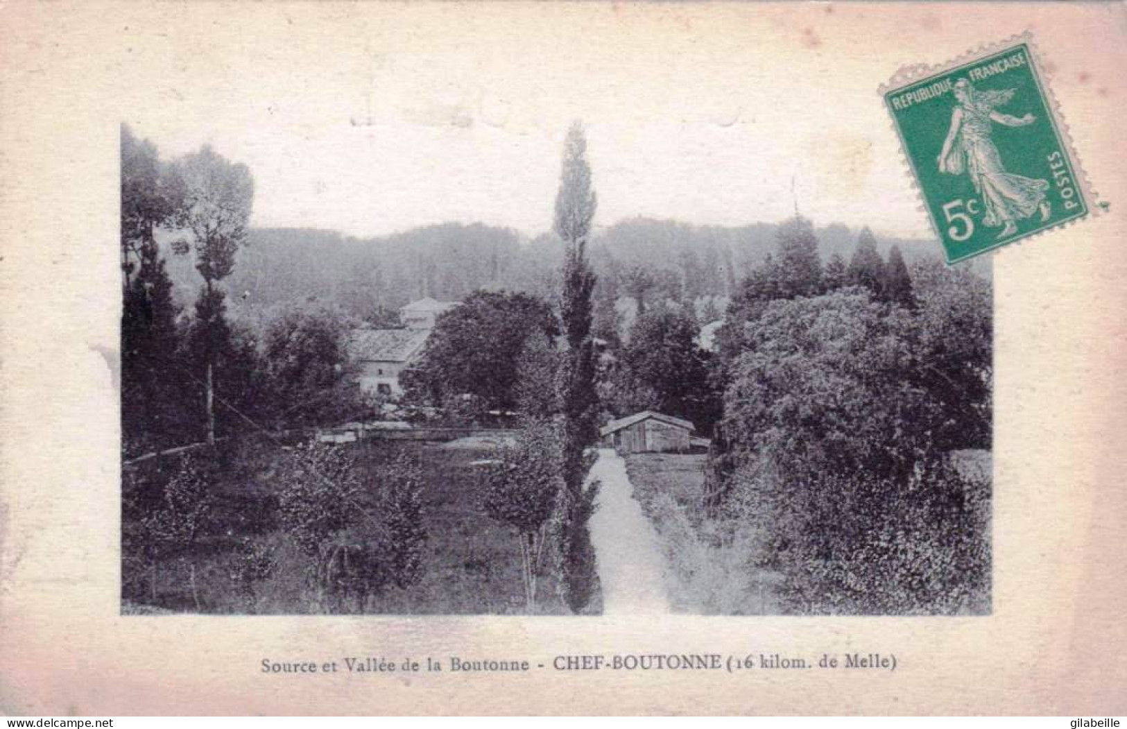 79 - Deux Sevres - CHEF BOUTONNE -  Source Et Vallée De La Boutonne - Chef Boutonne
