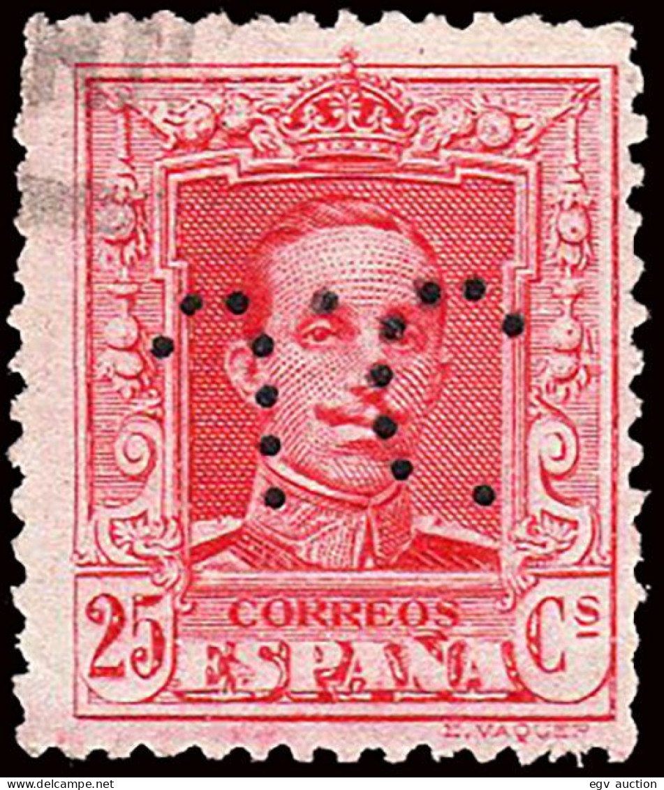 Málaga - Edi O 317 - Perforado "J.C." (José Creixell - Aduanas) - Used Stamps