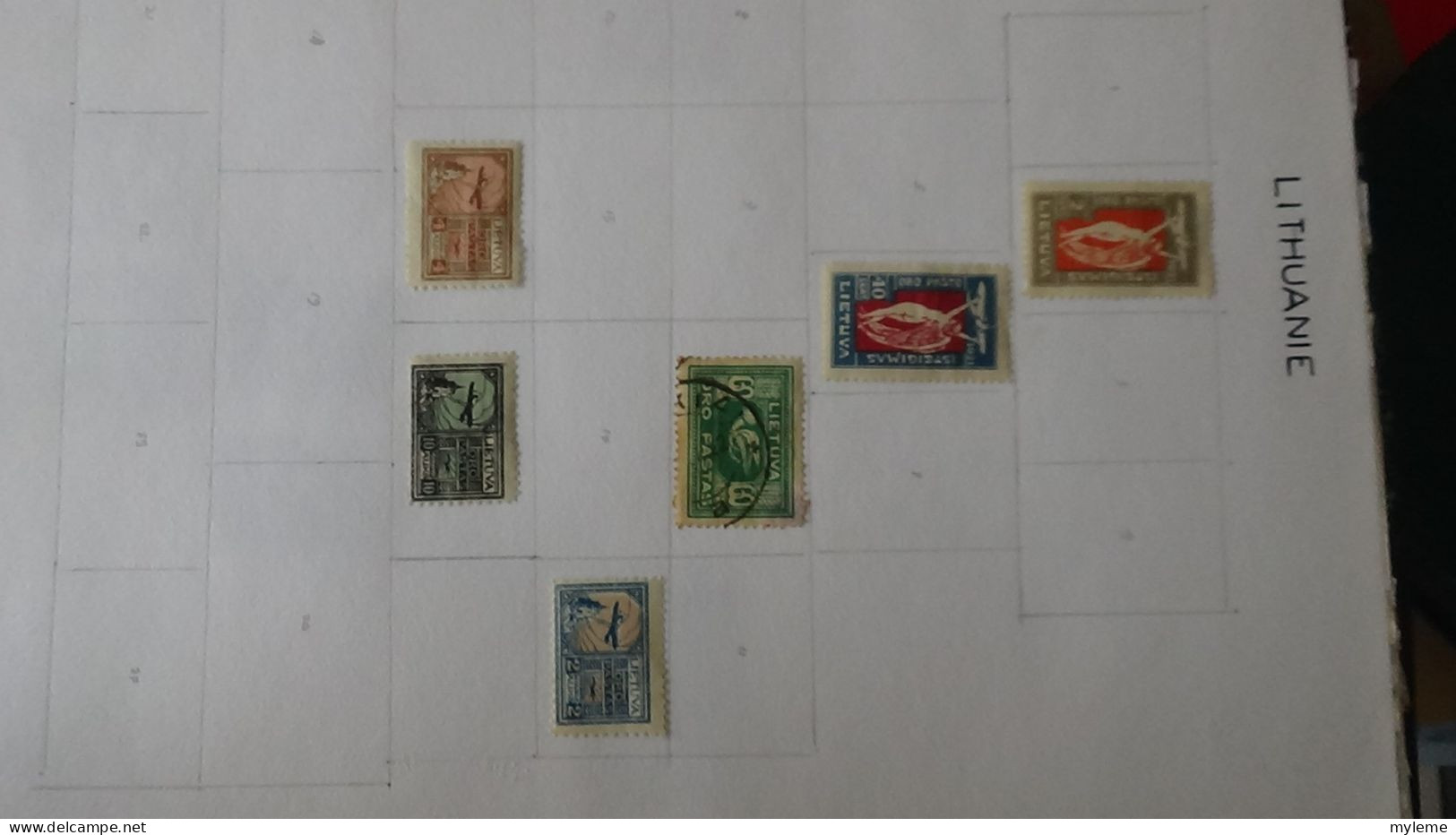 AZ144 Timbres De Poste Aériennes * Et Oblitérés De Divers Pays D'Europe Sur Feuilles D'album.  A Saisir !!! - Sammlungen (im Alben)