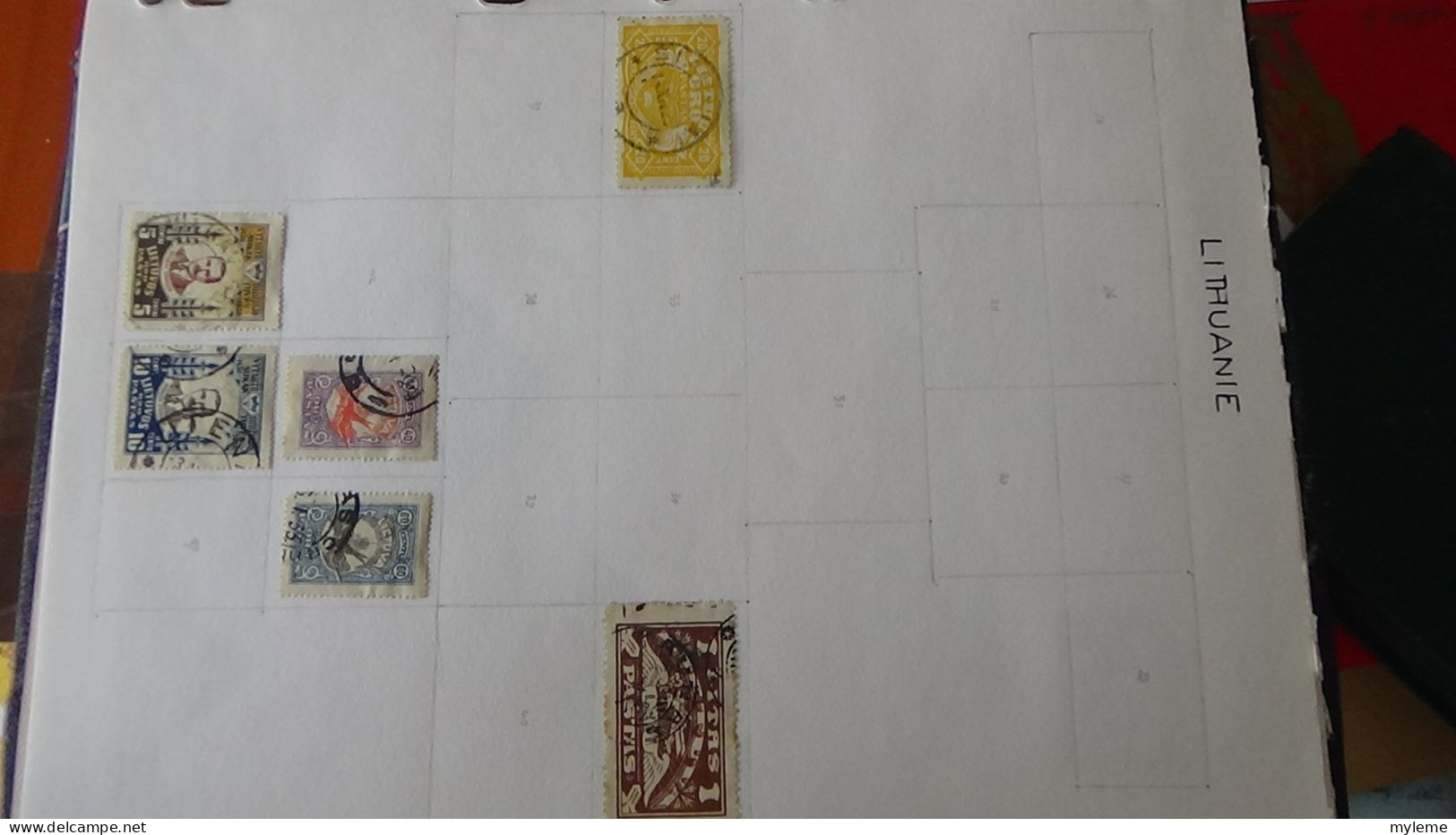 AZ144 Timbres De Poste Aériennes * Et Oblitérés De Divers Pays D'Europe Sur Feuilles D'album.  A Saisir !!! - Collezioni (in Album)