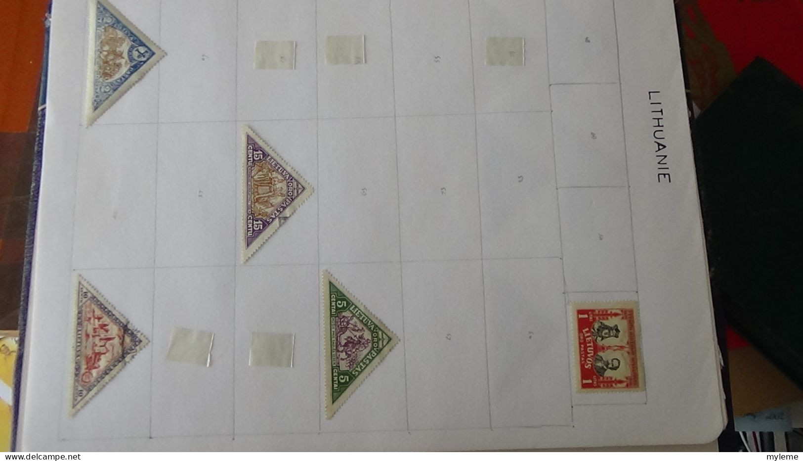 AZ144 Timbres de poste aériennes * et oblitérés de divers pays d'Europe sur feuilles d'album.  A saisir !!!