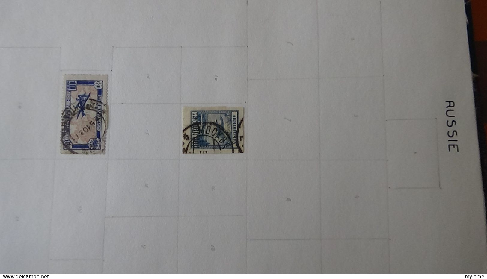 AZ144 Timbres de poste aériennes * et oblitérés de divers pays d'Europe sur feuilles d'album.  A saisir !!!