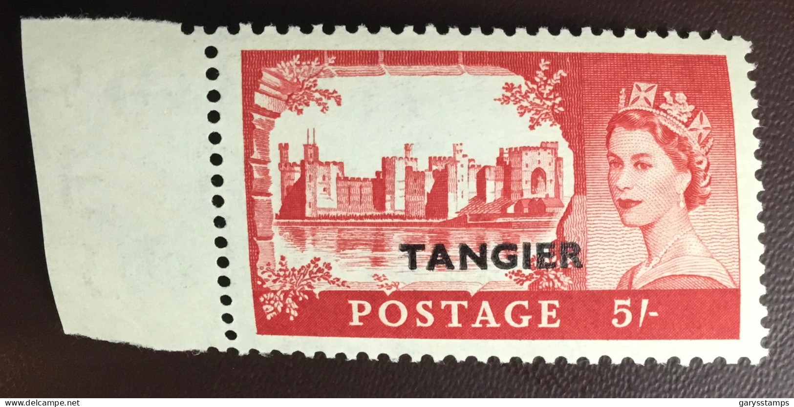 Morocco Agencies Tangier 1955 5s Castle Definitive MNH - Morocco Agencies / Tangier (...-1958)