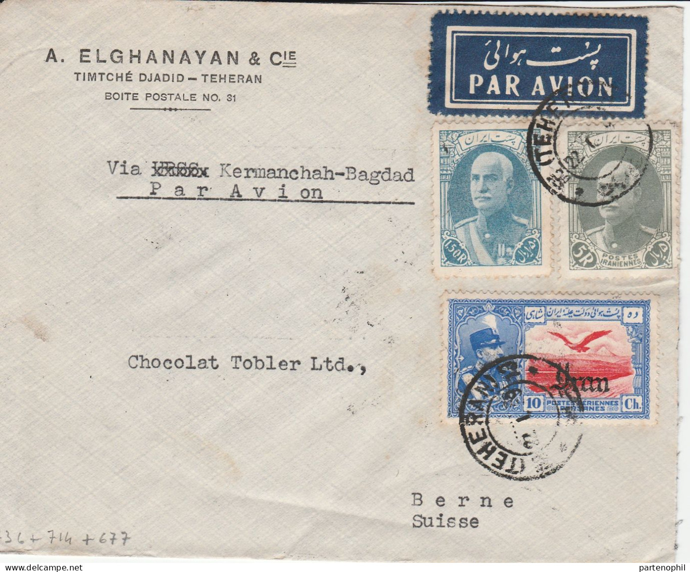 Iran - Postgeschichte - Storia Postale - Histoire Postale - Iran