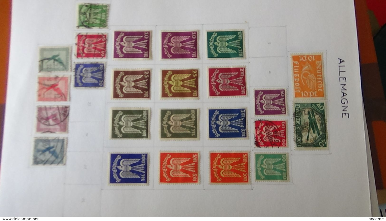 AZ145 Timbres De Poste Aériennes * Et Oblitérés De Divers Pays D'Europe Sur Feuilles D'album.  A Saisir !!! - Verzamelingen (in Albums)