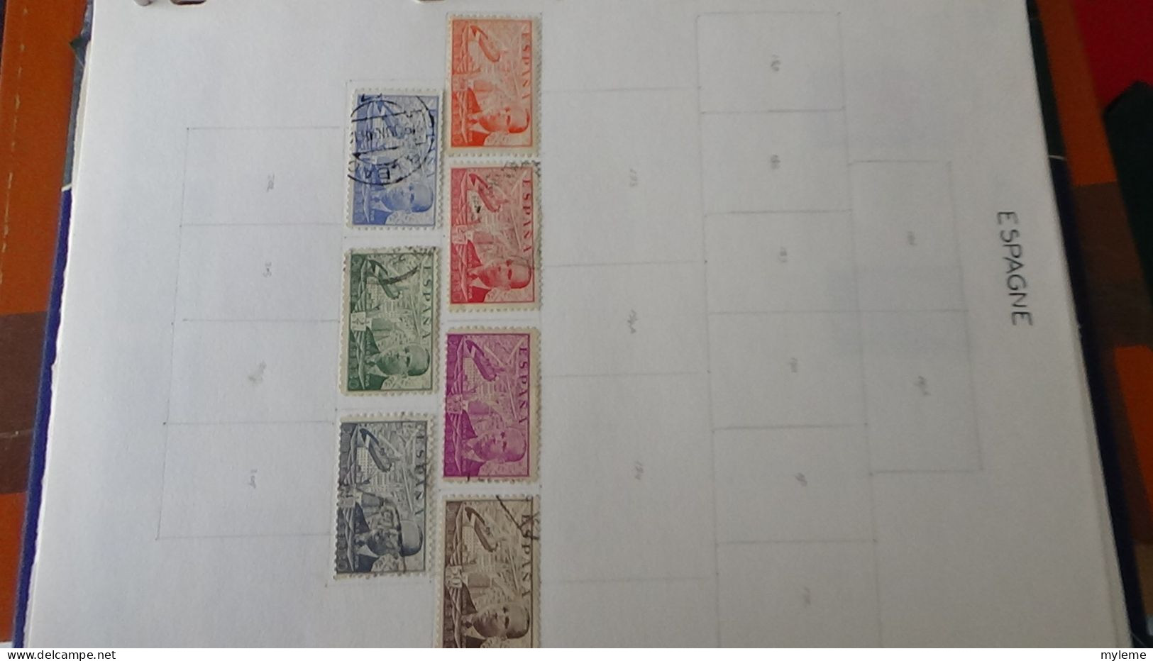 AZ145 Timbres de poste aériennes * et oblitérés de divers pays d'Europe sur feuilles d'album.  A saisir !!!