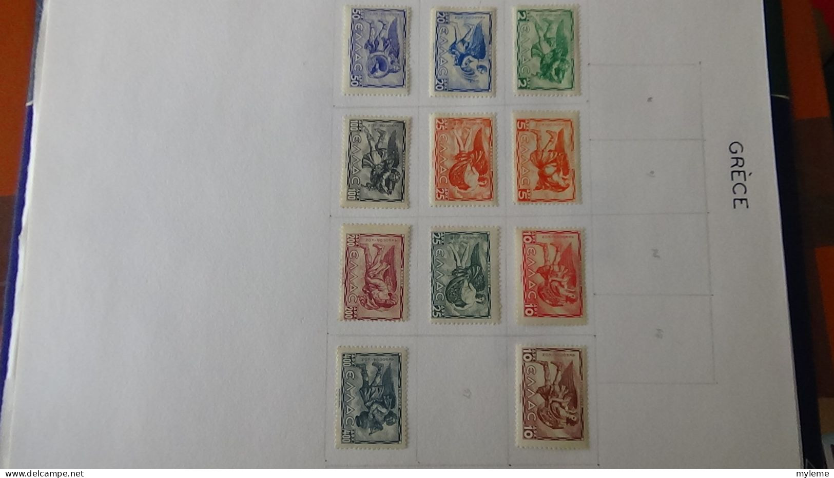 AZ145 Timbres de poste aériennes * et oblitérés de divers pays d'Europe sur feuilles d'album.  A saisir !!!