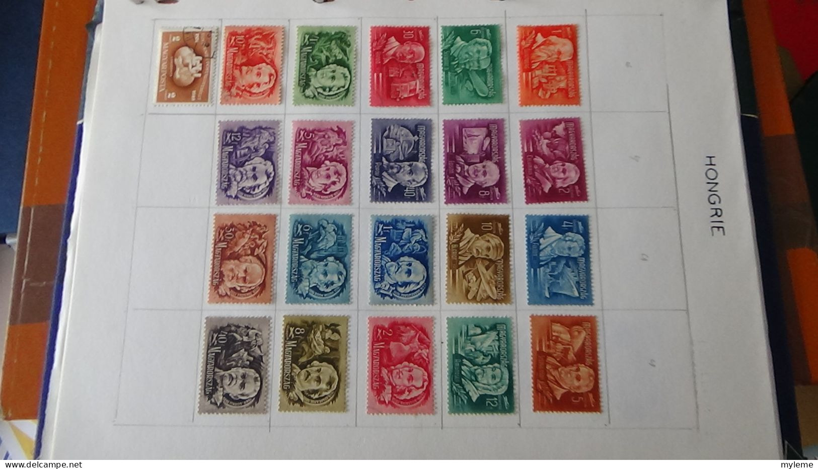 AZ145 Timbres de poste aériennes * et oblitérés de divers pays d'Europe sur feuilles d'album.  A saisir !!!