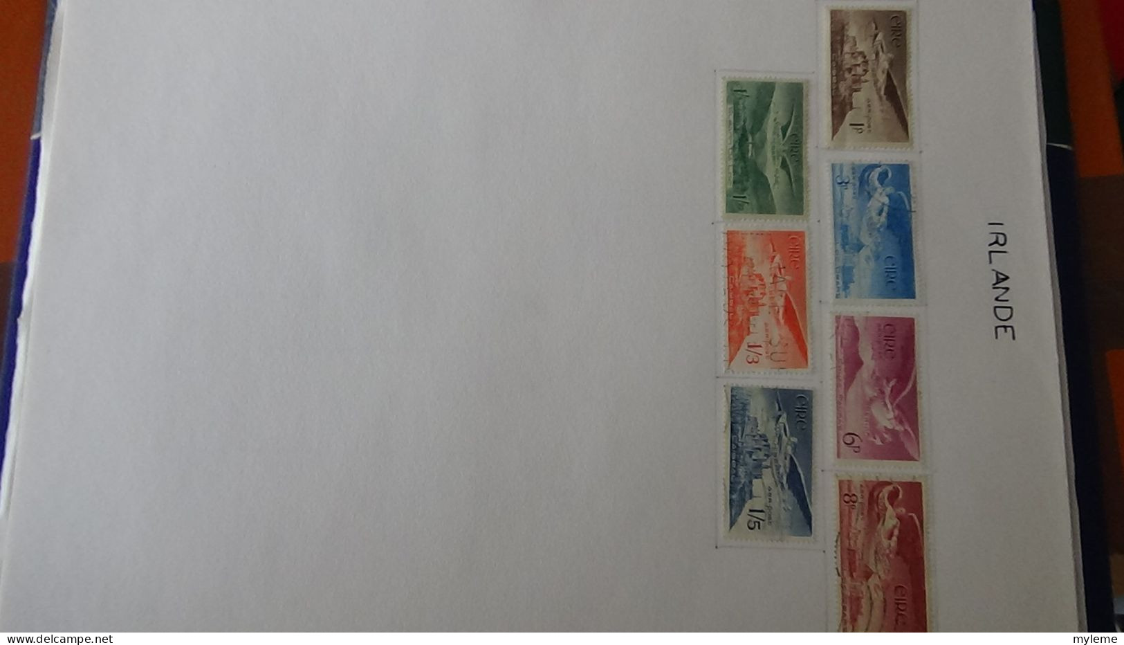 AZ145 Timbres de poste aériennes * et oblitérés de divers pays d'Europe sur feuilles d'album.  A saisir !!!