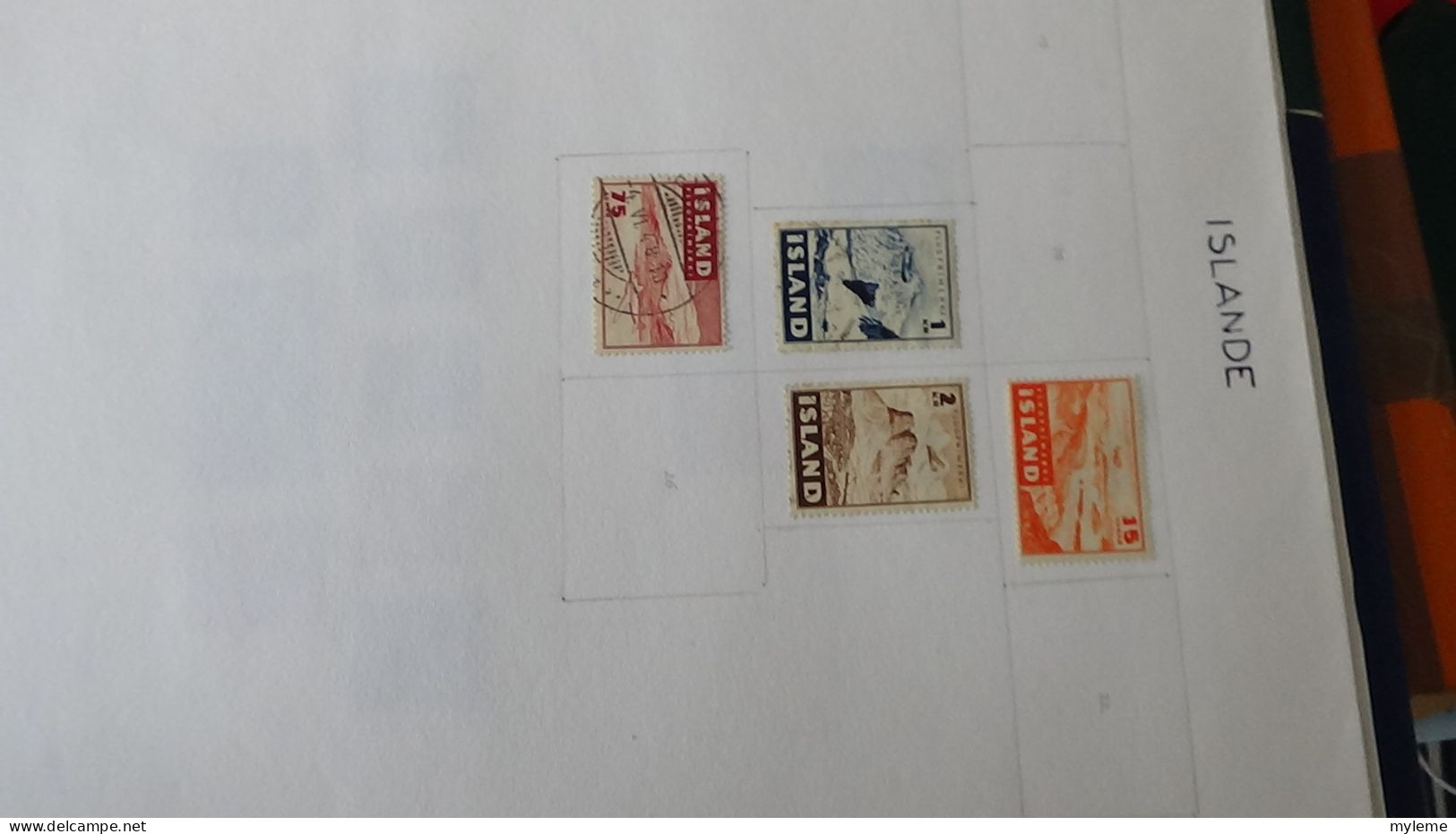 AZ145 Timbres de poste aériennes * et oblitérés de divers pays d'Europe sur feuilles d'album.  A saisir !!!