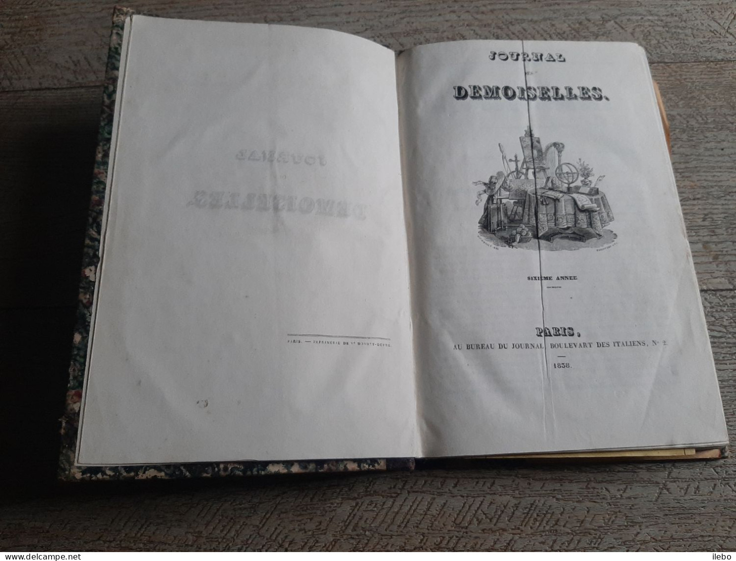 Journal Des Demoiselles 1839 Planches Dépliantes Broderie Canevas Romans Musique Gravures Mode - Mode