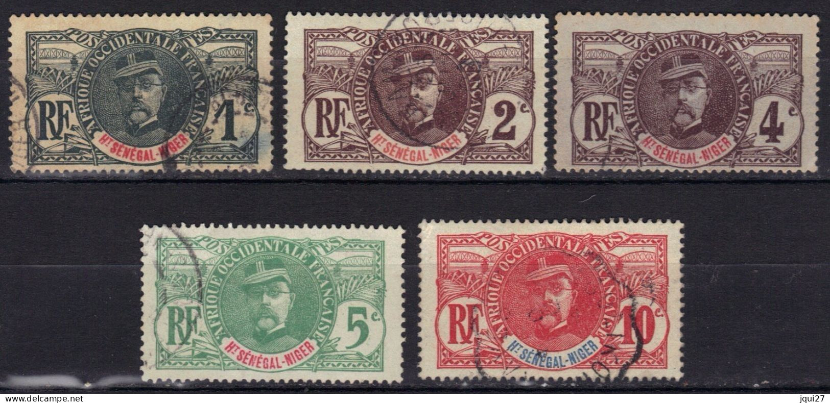 Haut-Sénégal & Niger N° 1 - 5 - Used Stamps