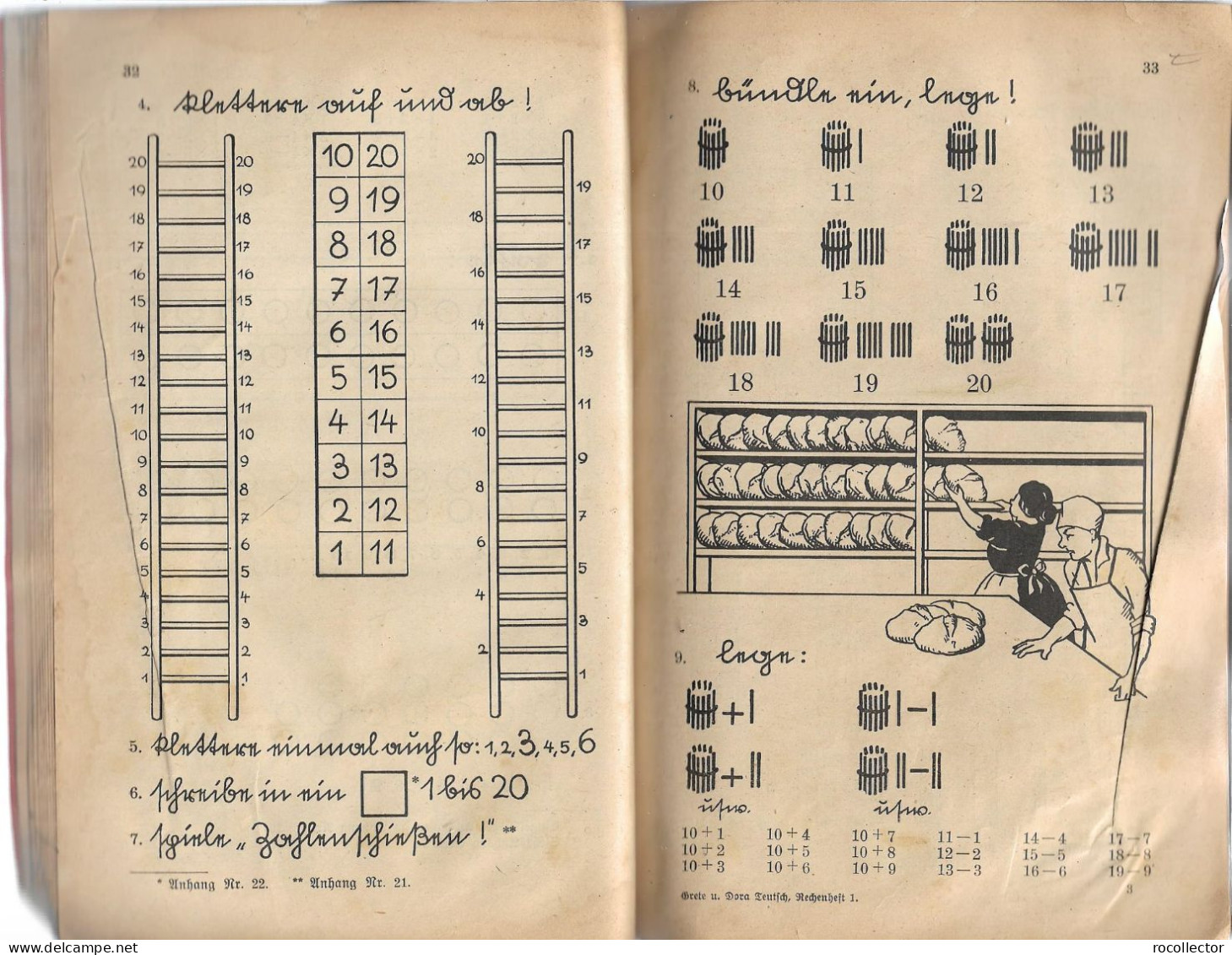 Rechenhefte für deutsche Volksschulen in Grossrumanien, Heft I, 1937, Hermannstadt 96SP