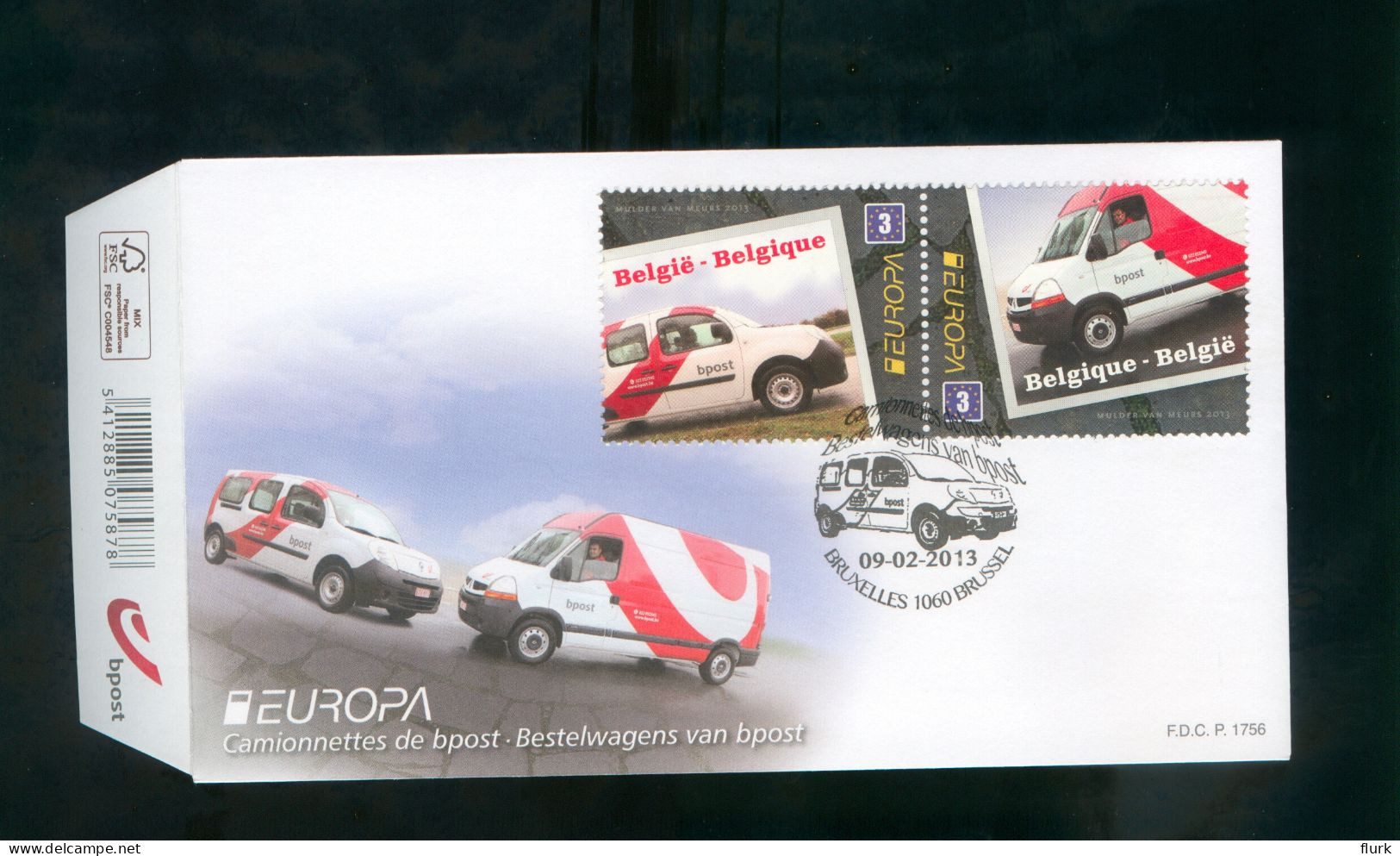 België FDC 4312-4313 Perfect - 2011-2014