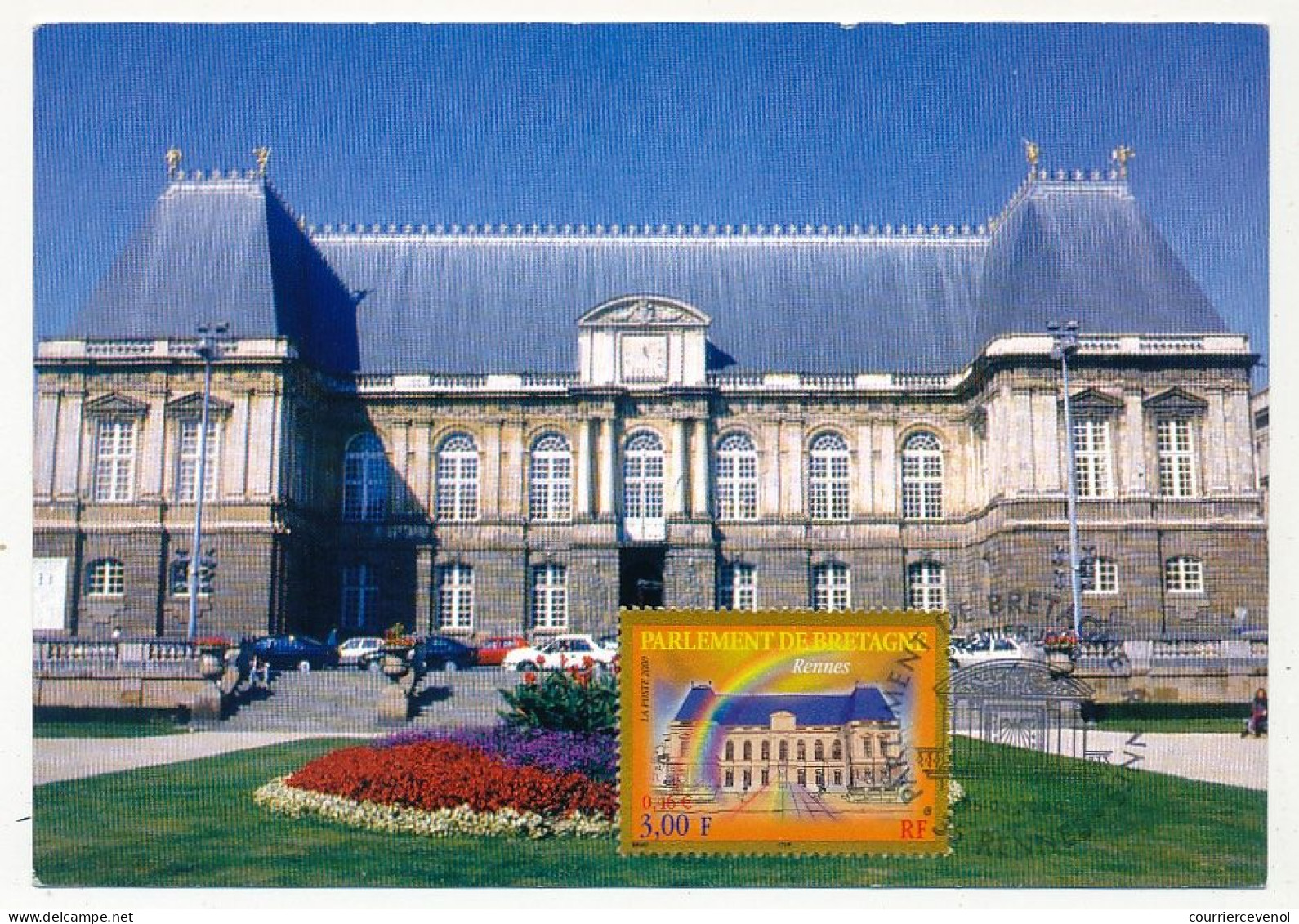 FRANCE - Carte Maximum - 3,00f Parlement De Bretagne - 25/03/2000 - Rennes - 2000-2009