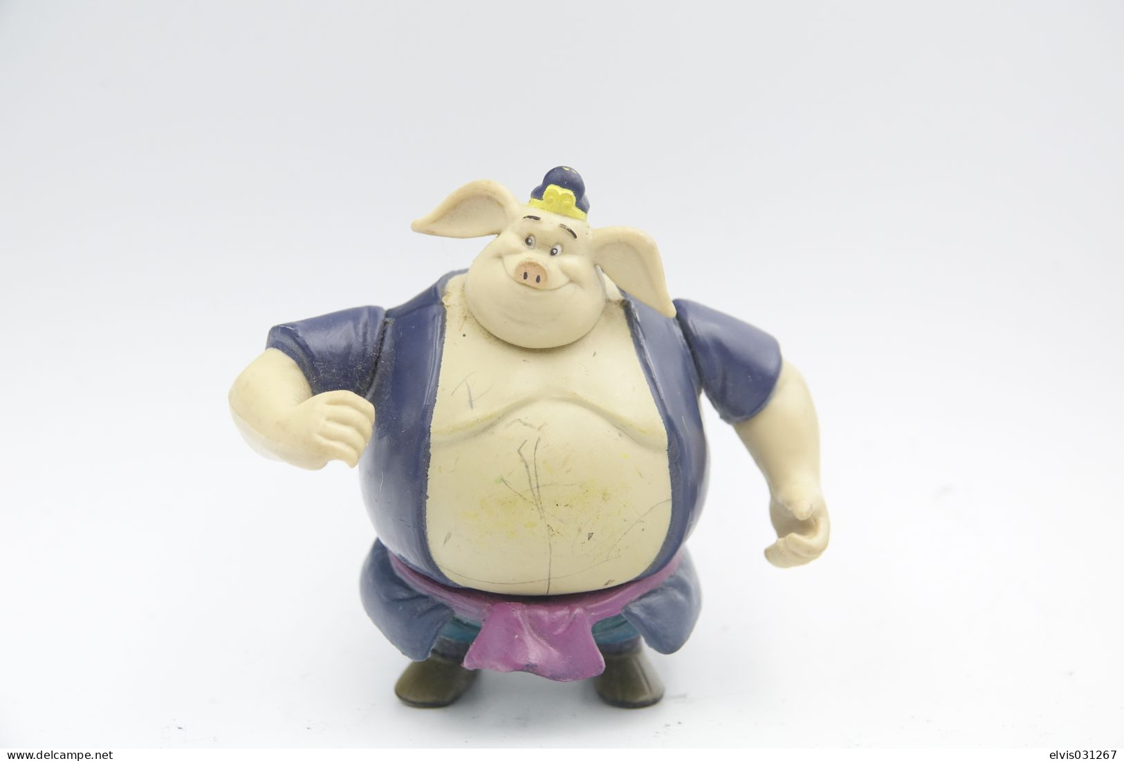 Vintage ACTION FIGURE : Pigsy - Bootleg Knock Off Monkey Kids CCTV Torch - Journey To The West - Action Man