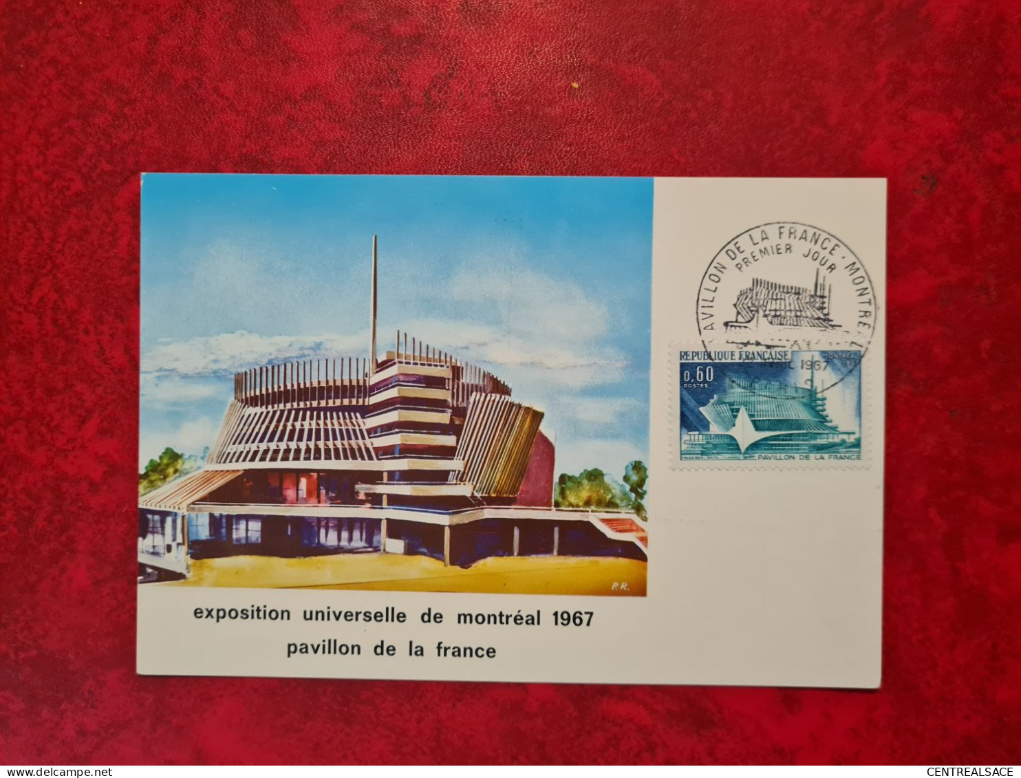 FDC 1967 MAXI   PARIS  EXPOSITION DE MONTREAL PAVILLON DE LA FRANCE - Ohne Zuordnung