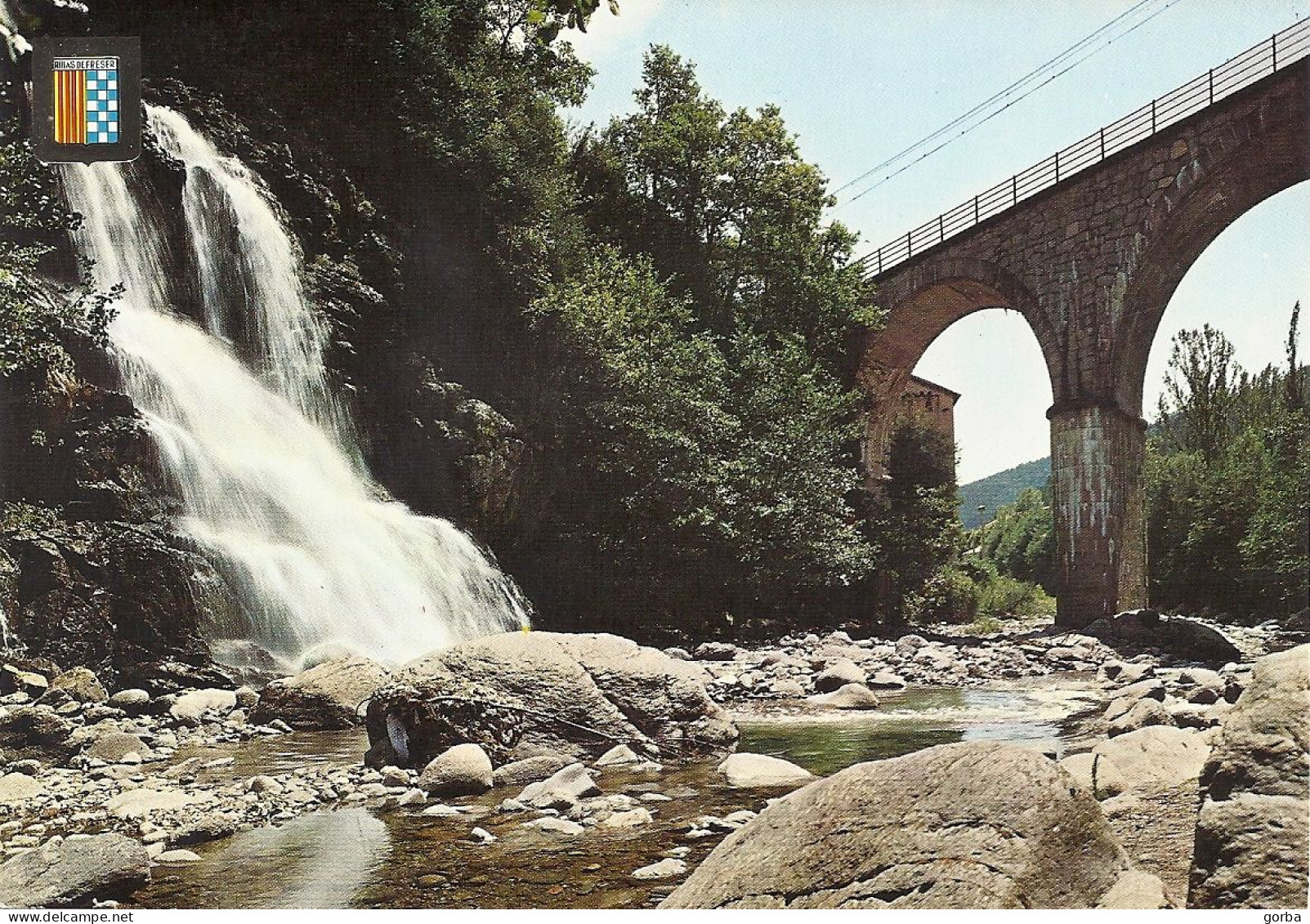 *CPM -  ESPAGNE - CATALOGNE - RIBES De FRESSER - Cascade De Montagut - Gerona