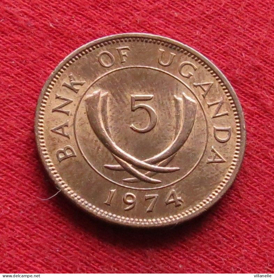 Uganda 5 Cents 1974 Ouganda W ºº - Ouganda