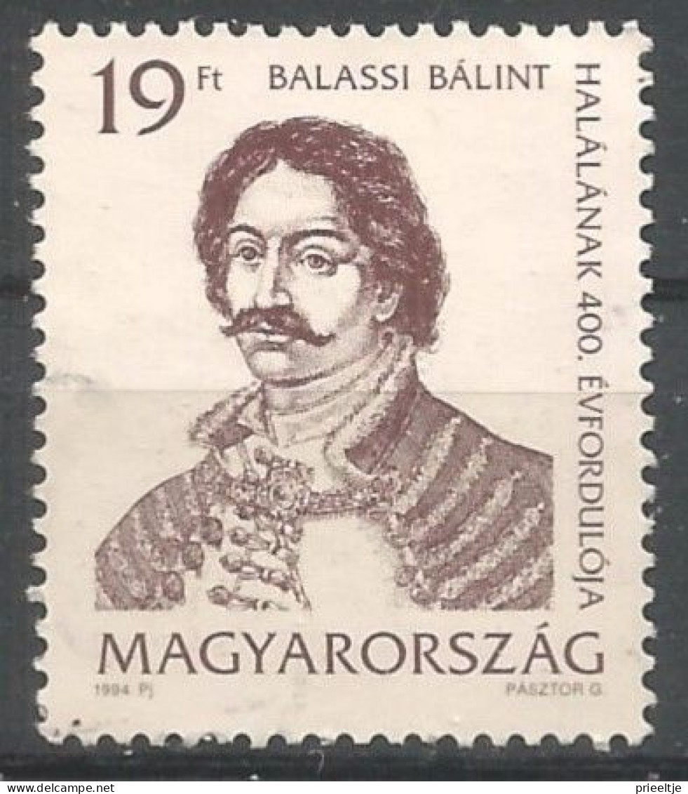 Hungary 1994 Poet Balint Balassi Y.T. 3459 (0) - Gebruikt