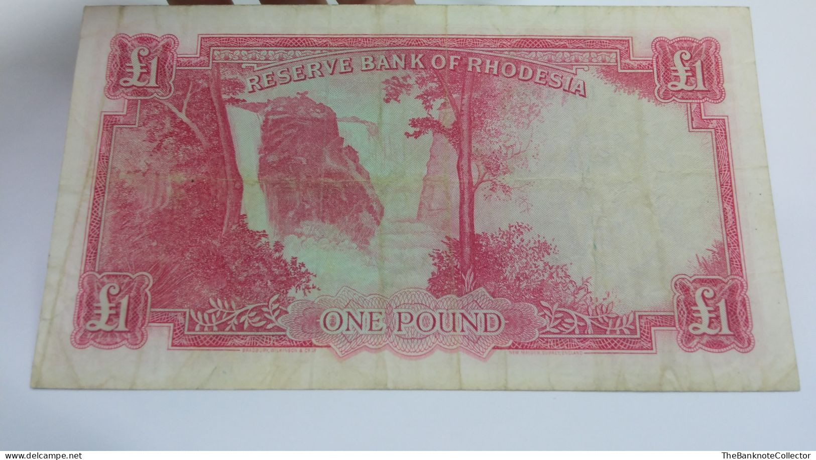 Rhodesia One (1) Pound 1964 QEII P-25 good very fine