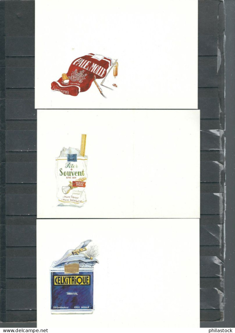 Série De 6 CP Neuves Paquets De Cigarettes Humoristiques - Zeitgenössisch (ab 1950)