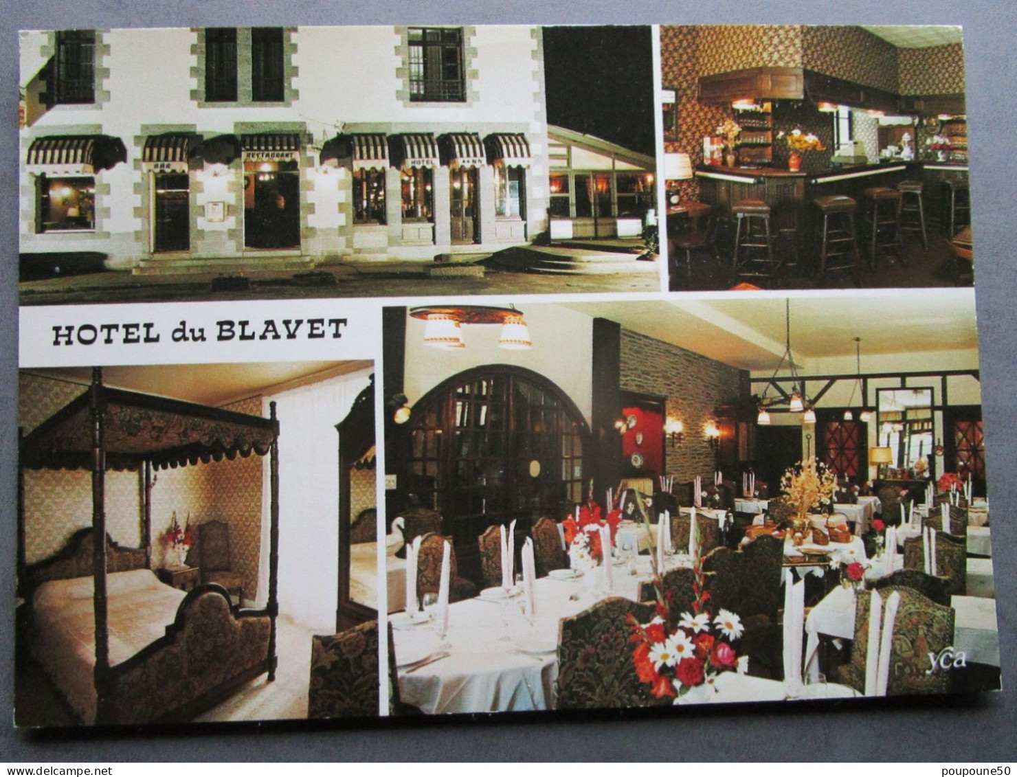 CP 22 Côtes Du Nord GOUAREC L'hôtel Restaurant Du Blavet à Proximité Du Lac De Guerledan Et La Forêt De Quenecan  1970 - Gouarec