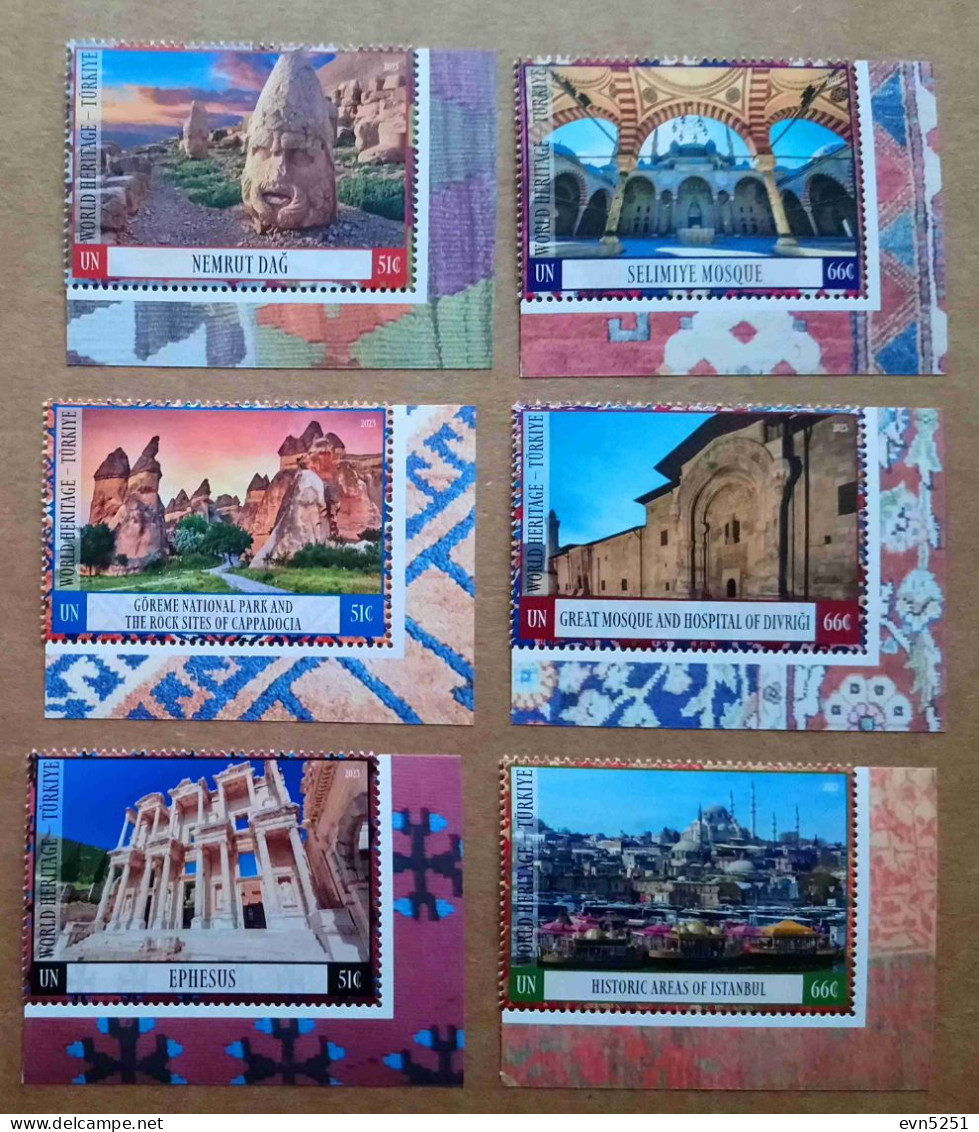 N1-J2 : N-U New-York, Patrimoine Mondial  - Turquie - Unused Stamps