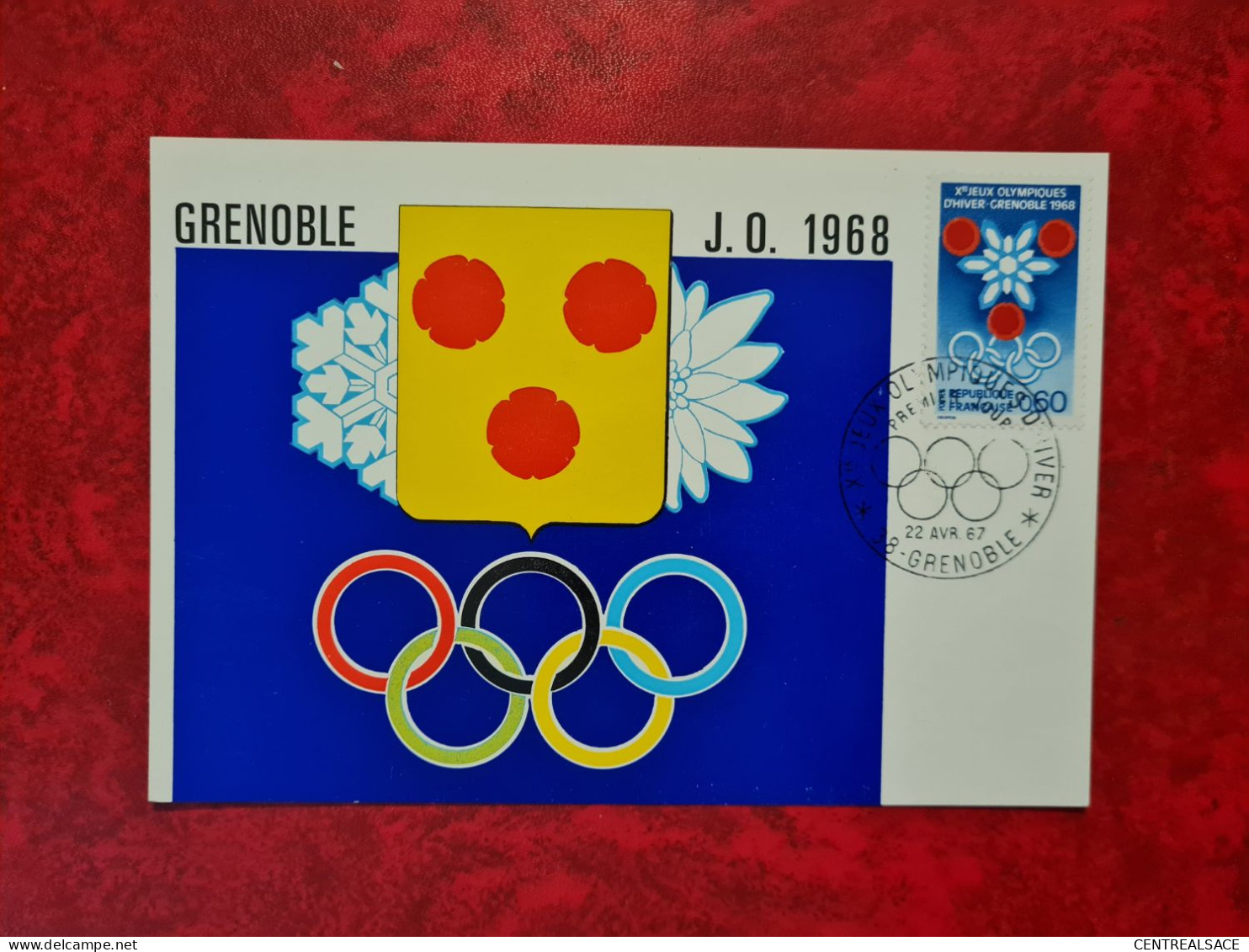 FDC 1967 MAXI  GRENOBLE JEUX OLYMPIQUE - Non Classés