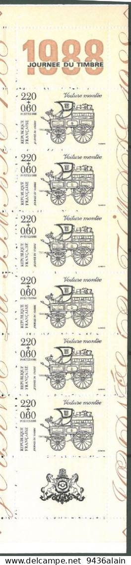 Carnet BC2526A Journéee Du Timbre 1988 Neuf**. - Journée Du Timbre