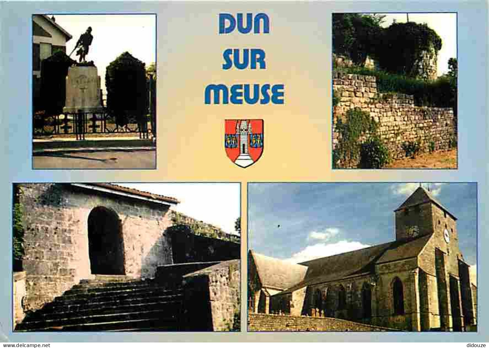 55 - Dun Sur Meuse - Multivues - Blasons - Flamme Postale - CPM - Voir Scans Recto-Verso - Dun Sur Meuse