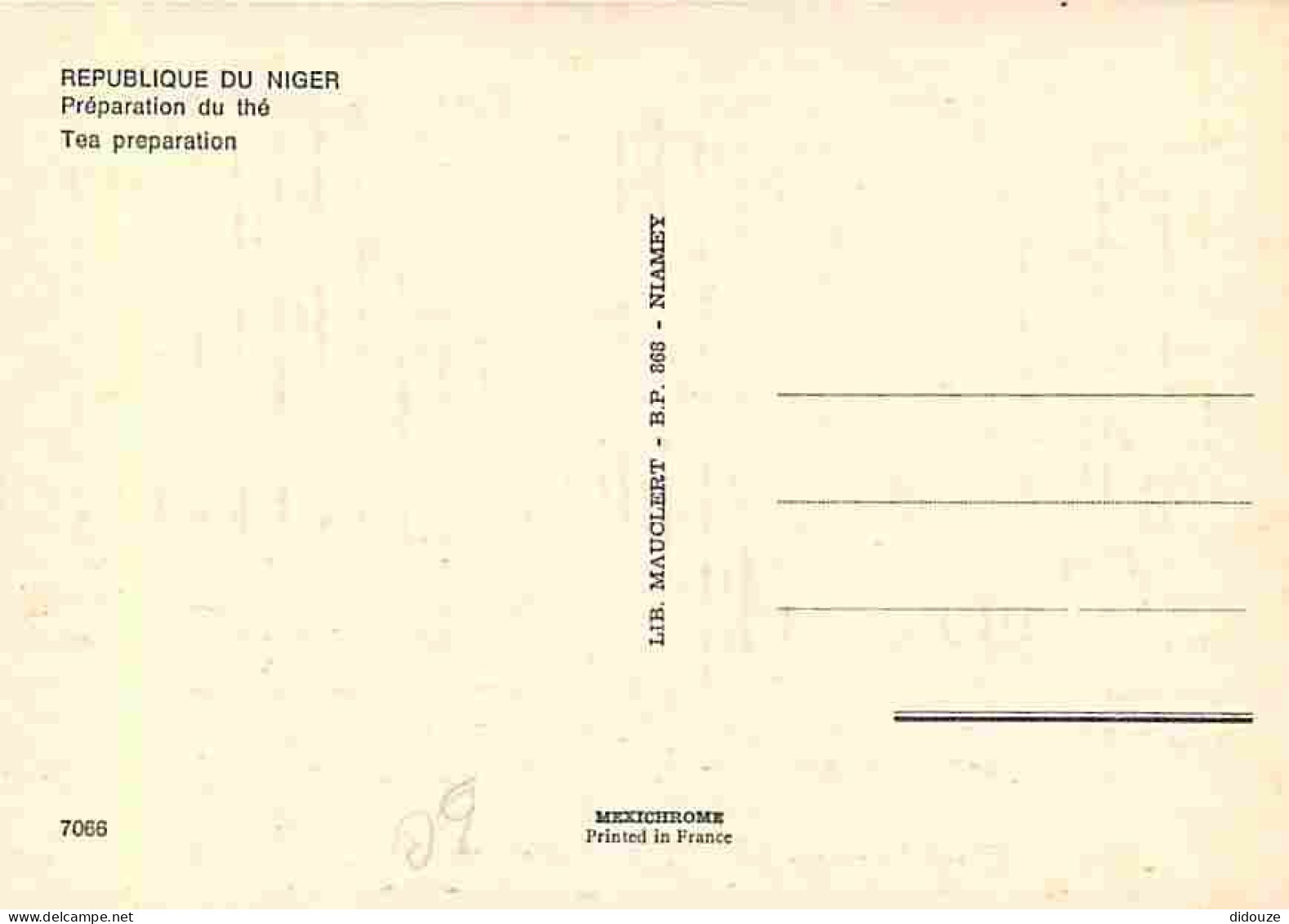 Niger - Préparation Du Thé - CPM - Voir Scans Recto-Verso - Niger