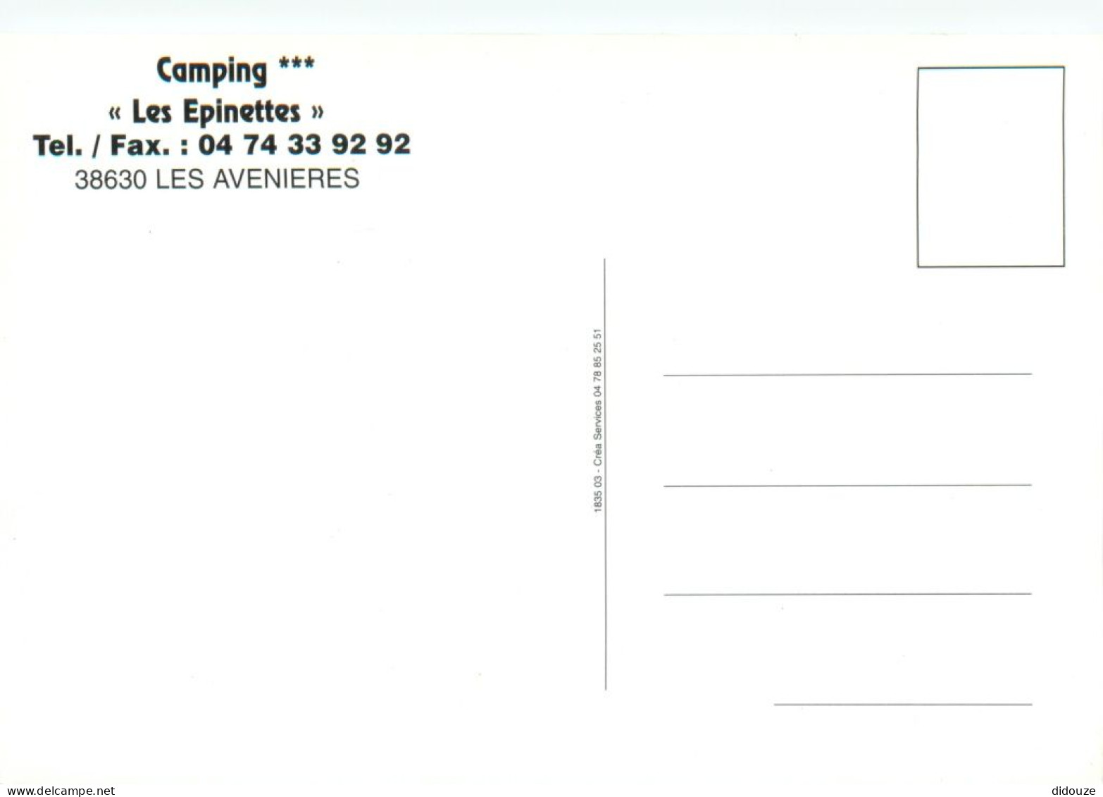 38 - Les Avenières - Camping Les Epinettes - Multivues - CPM - Carte Neuve - Voir Scans Recto-Verso - Les Avenières