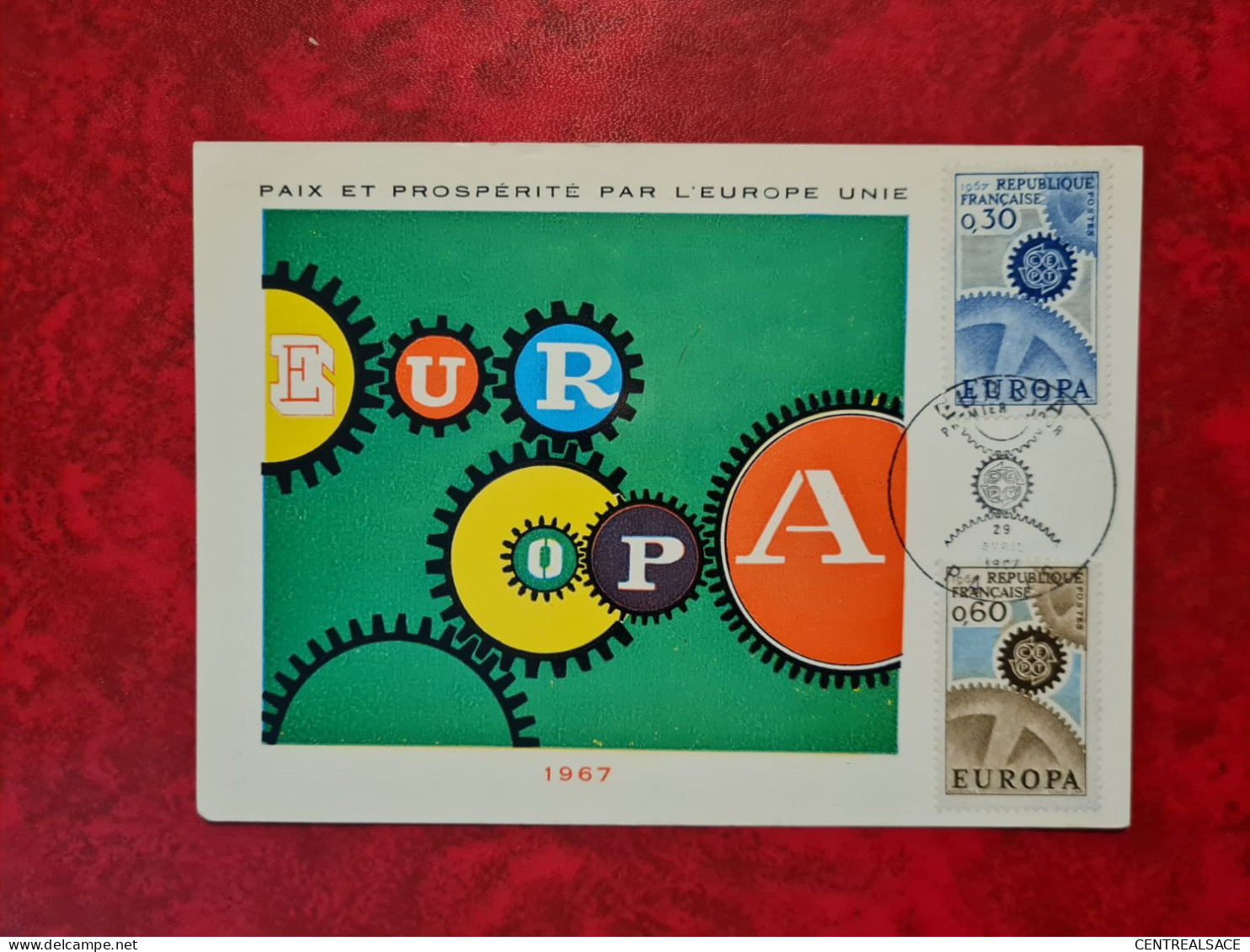 FDC 1967 MAXI  PARIS TIMBRES EUROPA - Ohne Zuordnung