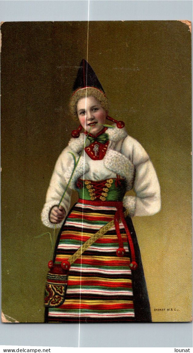 Norvège - Costume - Timbre ENERET M & Co - Norwegen